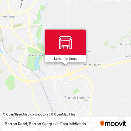 Barton Road, Barton Seagrave map