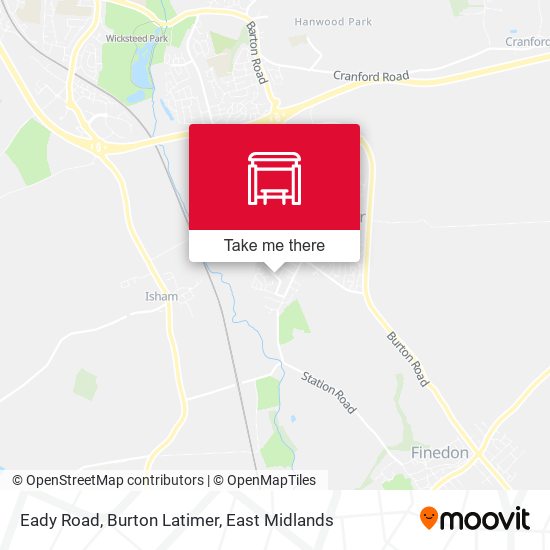 Eady Road, Burton Latimer map
