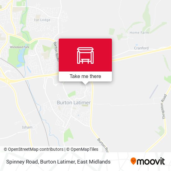 Spinney Road, Burton Latimer map