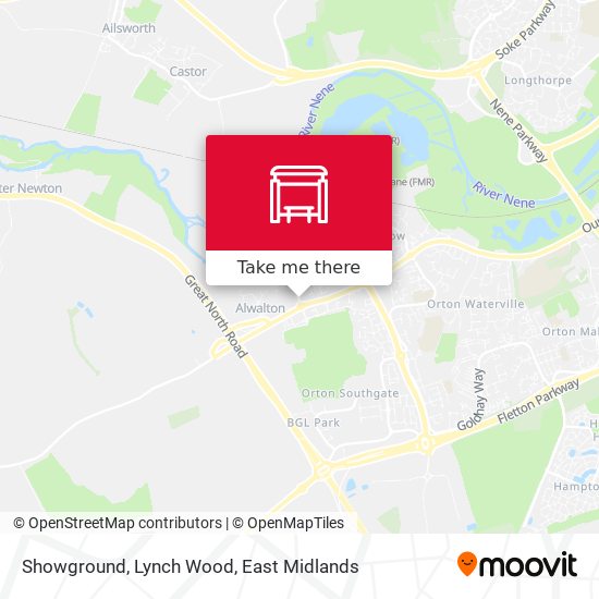 Showground, Lynch Wood map