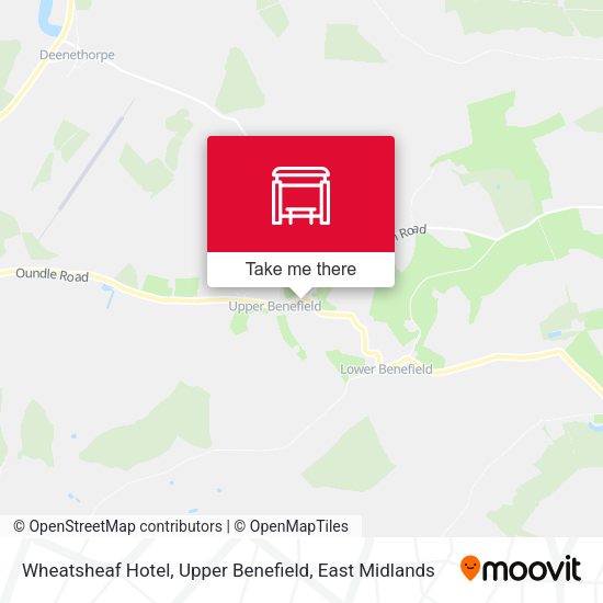 Wheatsheaf Hotel, Upper Benefield map