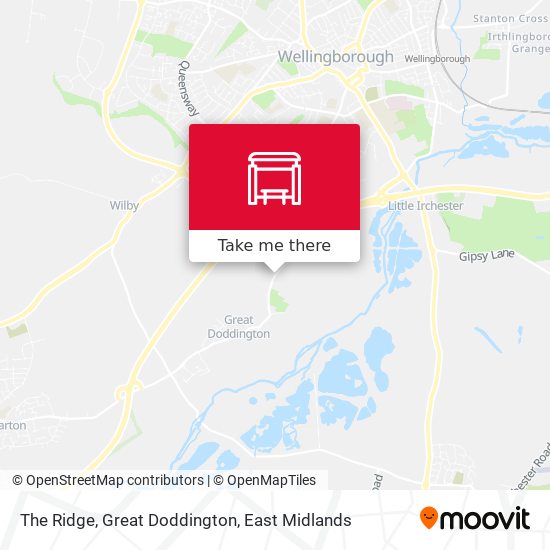 The Ridge, Great Doddington map