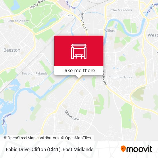 Fabis Drive, Clifton (Cl41) map