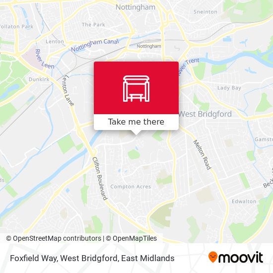 Foxfield Way, West Bridgford map
