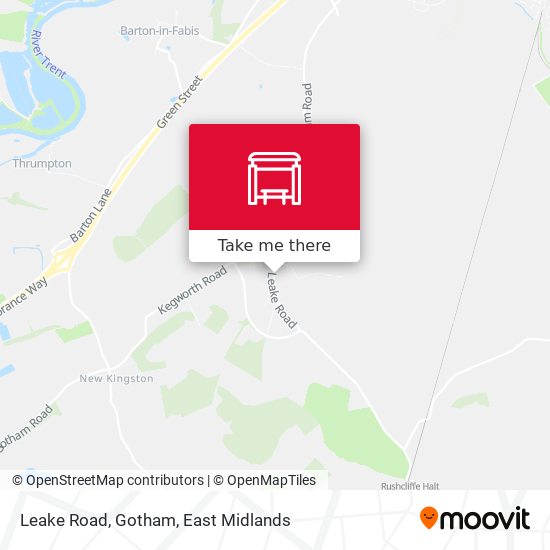 Leake Road, Gotham map