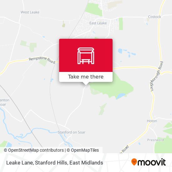 Leake Lane, Stanford Hills map
