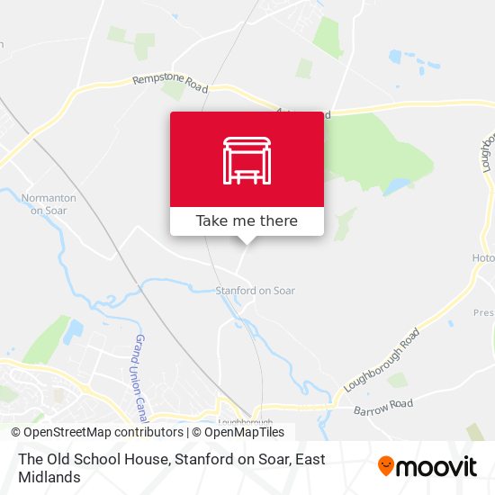 The Old School House, Stanford on Soar map