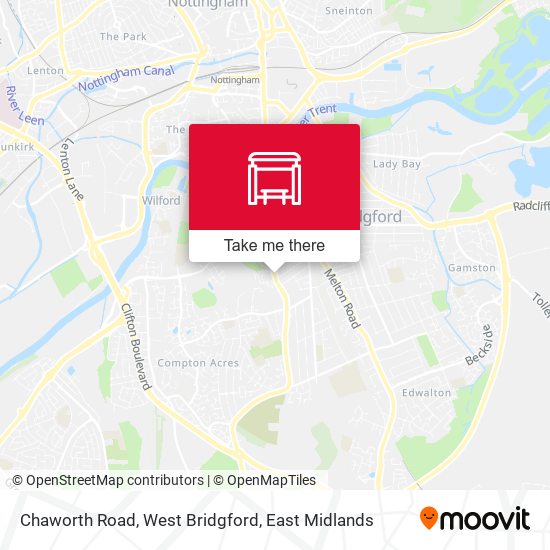 Chaworth Road, West Bridgford map