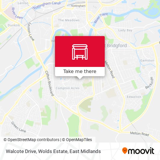 Walcote Drive, Wolds Estate map