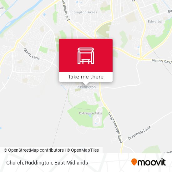 Church, Ruddington map