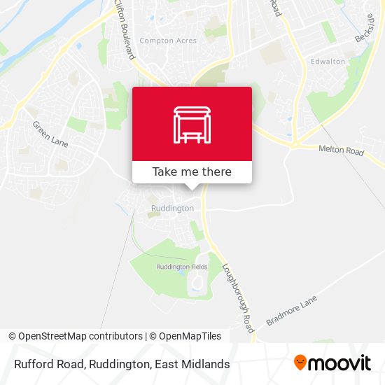 Rufford Road, Ruddington map