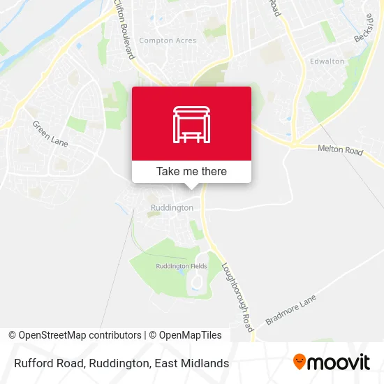 Rufford Road, Ruddington map