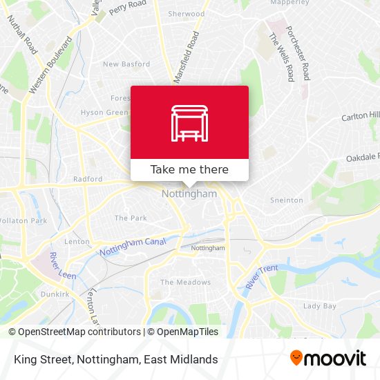King Street, Nottingham map