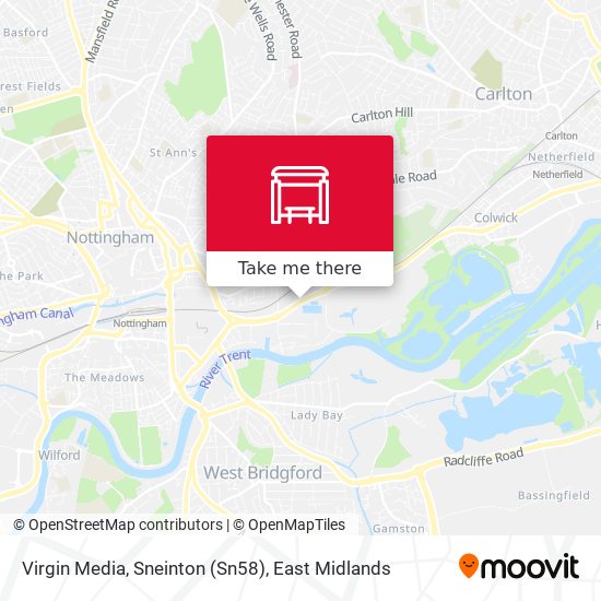 Virgin Media, Sneinton (Sn58) map