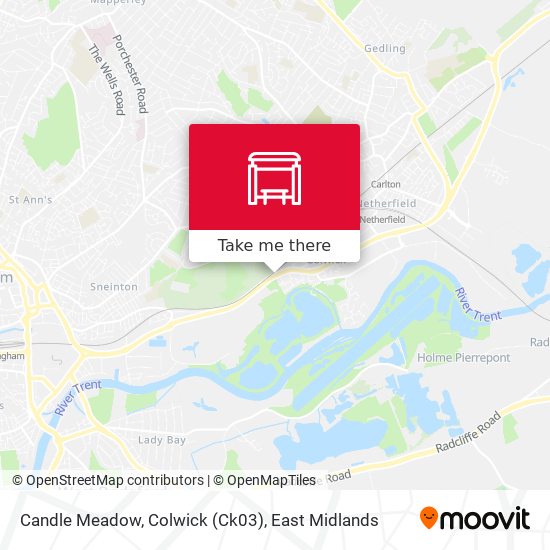 Candle Meadow, Colwick (Ck03) map