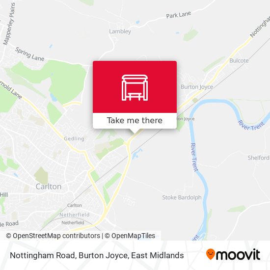 Nottingham Road, Burton Joyce map