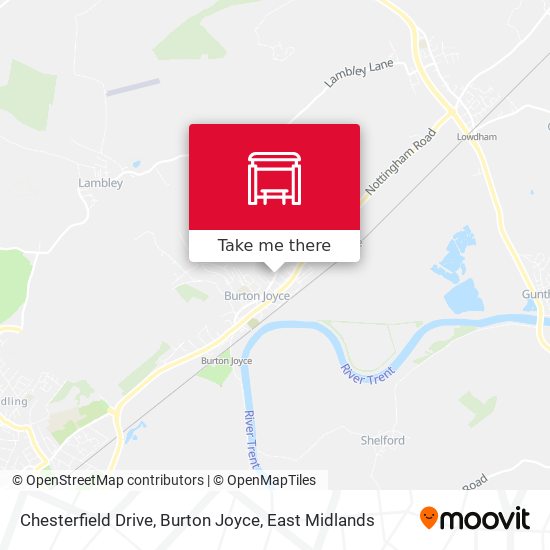 Chesterfield Drive, Burton Joyce map