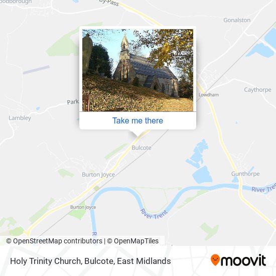 Holy Trinity Church, Bulcote map