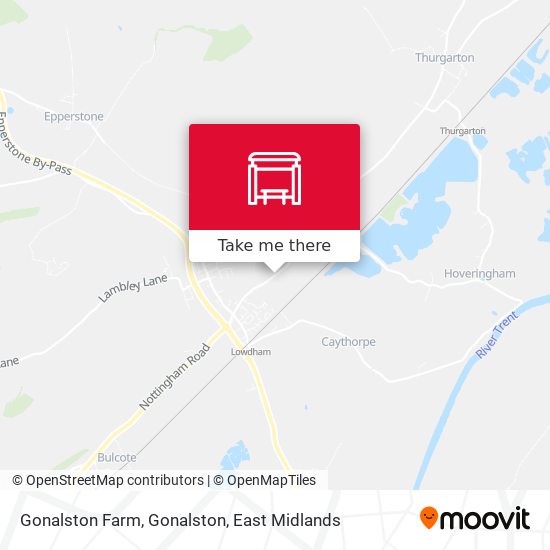 Gonalston Farm, Gonalston map