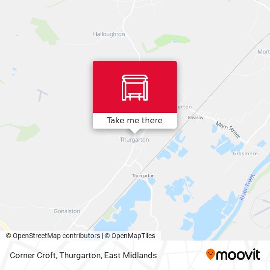 Corner Croft, Thurgarton map