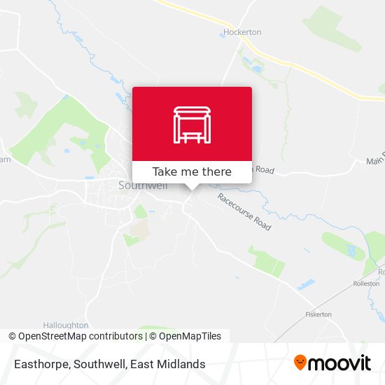 Easthorpe, Southwell map