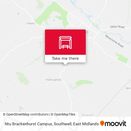 Ntu Brackenhurst Campus, Southwell map