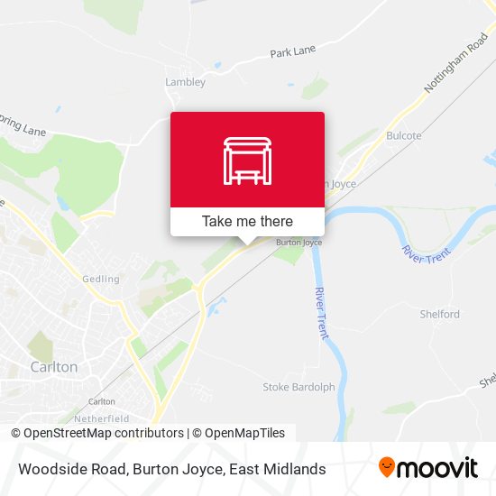 Woodside Road, Burton Joyce map