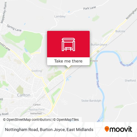 Nottingham Road, Burton Joyce map