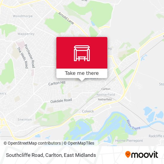 Southcliffe Road, Carlton map