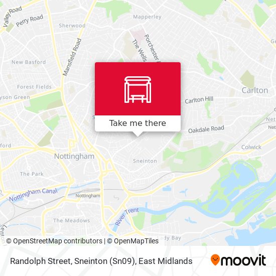 Randolph Street, Sneinton (Sn09) map
