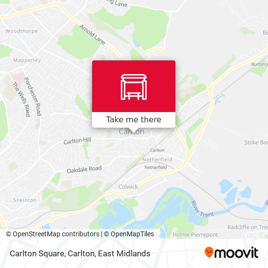 Carlton Square, Carlton map