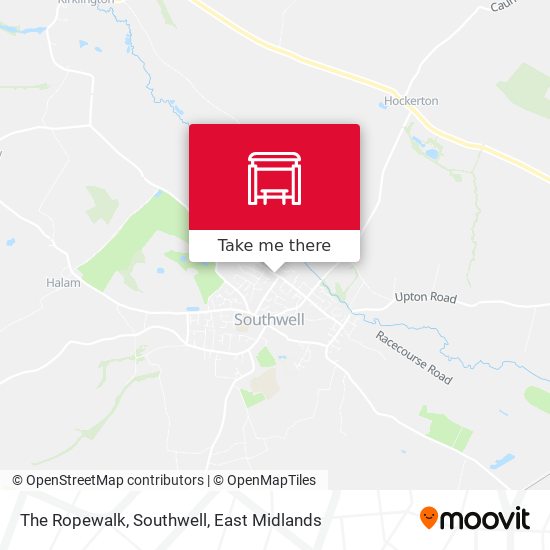The Ropewalk, Southwell map