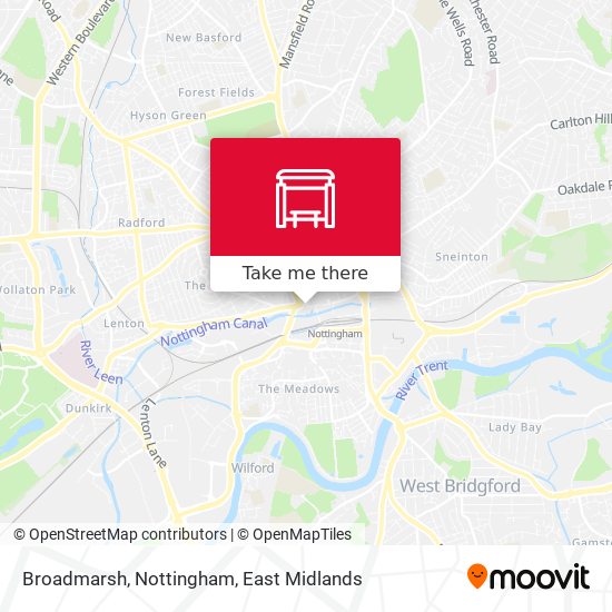 Broadmarsh, Nottingham map