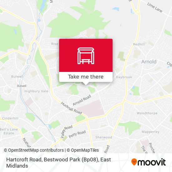 Hartcroft Road, Bestwood Park (Bp08) map