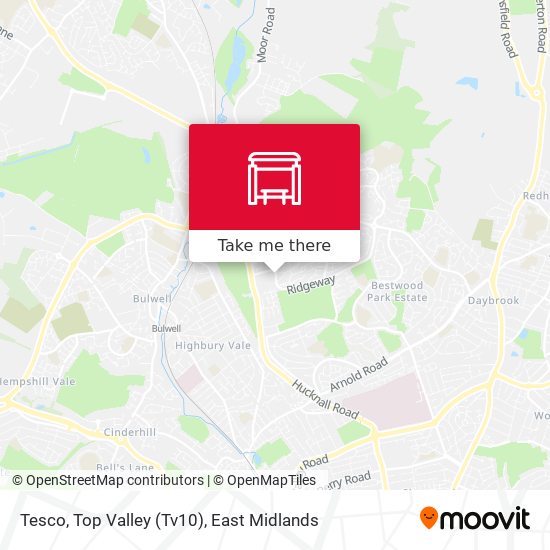 Tesco, Top Valley (Tv10) map