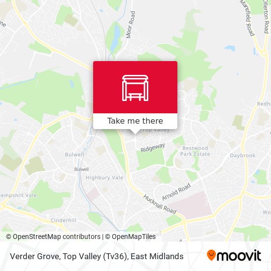 Verder Grove, Top Valley (Tv36) map