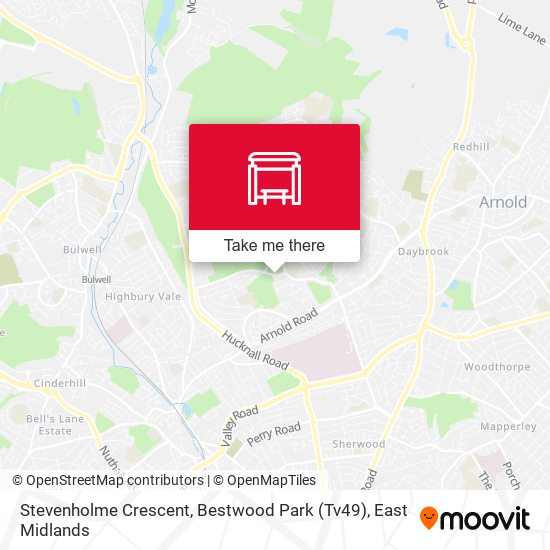 Stevenholme Crescent, Bestwood Park (Tv49) map