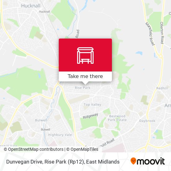 Dunvegan Drive, Rise Park (Rp12) map