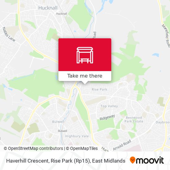 Haverhill Crescent, Rise Park (Rp15) map