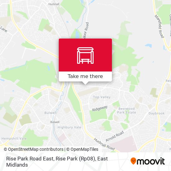 Rise Park Road East, Rise Park (Rp08) map