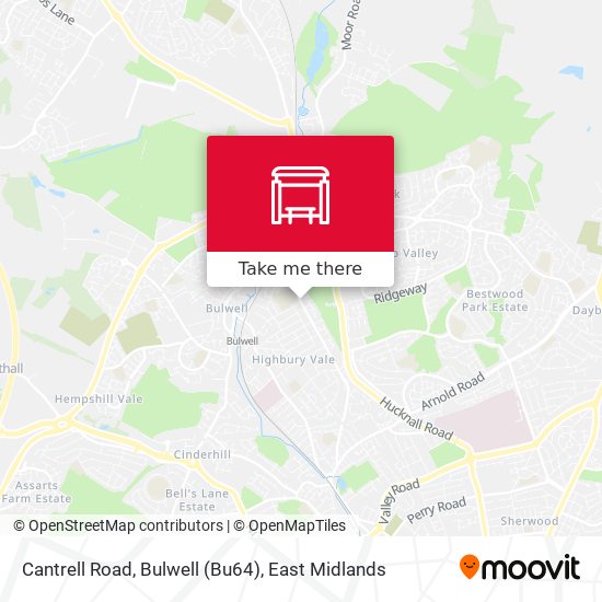 Cantrell Road, Bulwell (Bu64) map