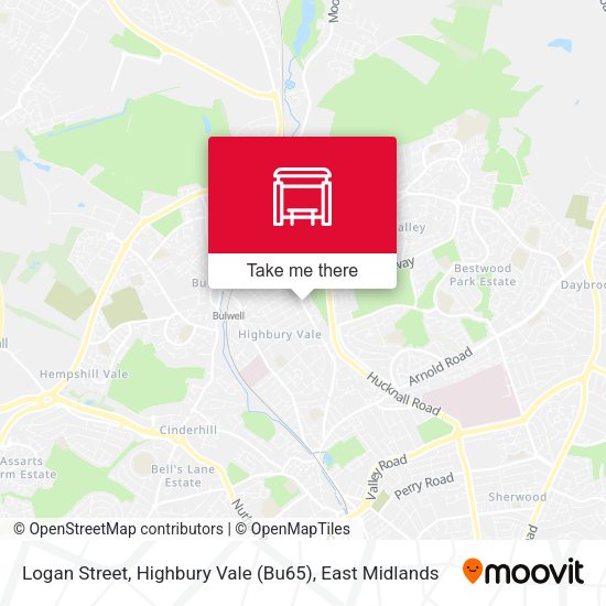 Logan Street, Highbury Vale (Bu65) map
