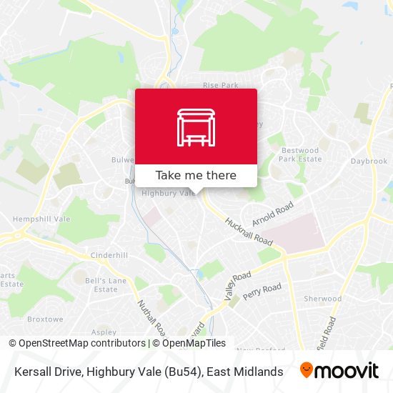 Kersall Drive, Highbury Vale (Bu54) map