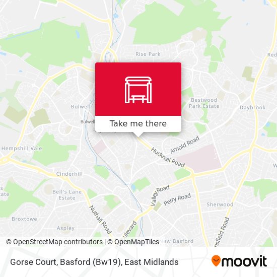 Gorse Court, Basford (Bw19) map