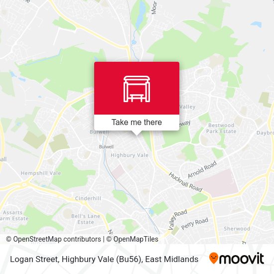 Logan Street, Highbury Vale (Bu56) map