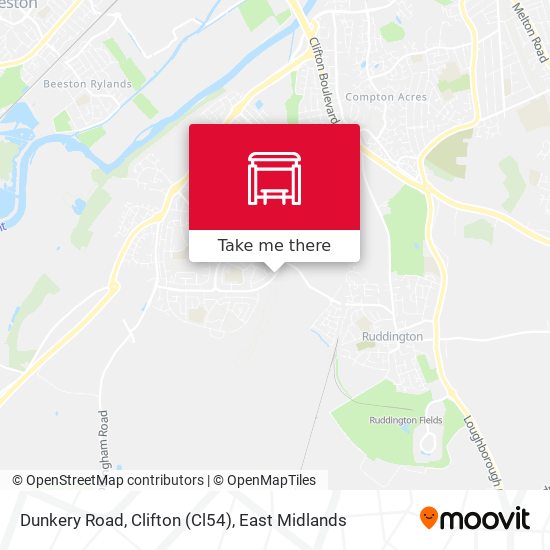 Dunkery Road, Clifton (Cl54) map