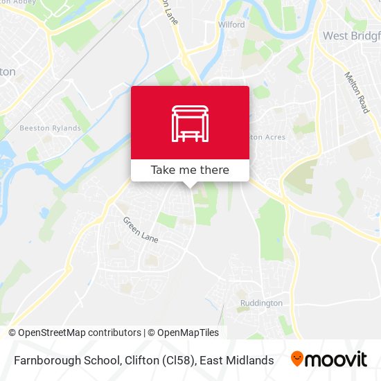 Farnborough School, Clifton (Cl58) map