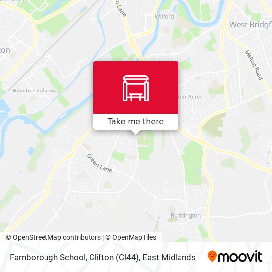 Farnborough School, Clifton (Cl44) map