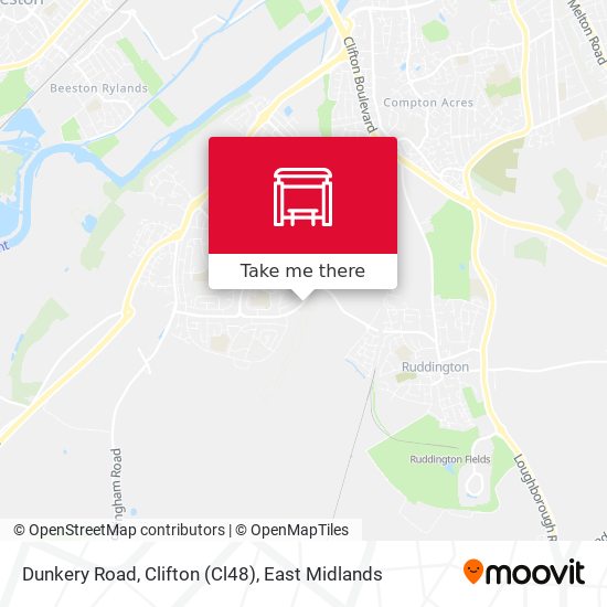Dunkery Road, Clifton (Cl48) map