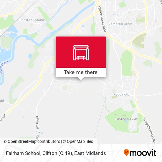 Fairham School, Clifton (Cl49) map